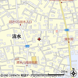 千葉県野田市清水151周辺の地図