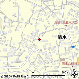 千葉県野田市清水645-3周辺の地図