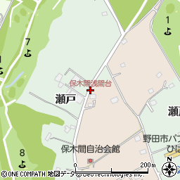 保木間浅間台周辺の地図