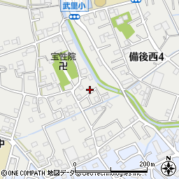 埼玉県春日部市武里中野36-22周辺の地図
