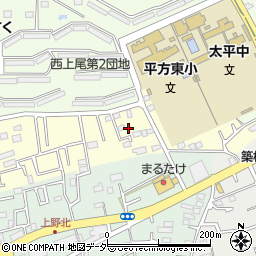 埼玉県上尾市平方4345周辺の地図