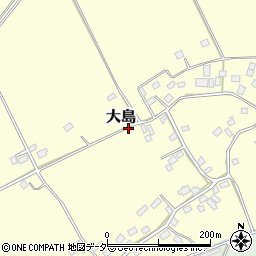 千葉県香取市大島周辺の地図