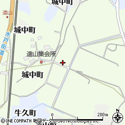 茨城県牛久市遠山町周辺の地図