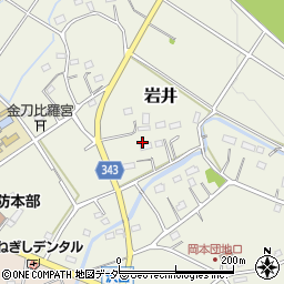 埼玉県毛呂山町（入間郡）岩井周辺の地図