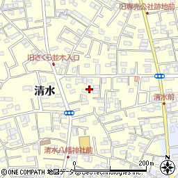 千葉県野田市清水160-1周辺の地図