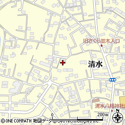 千葉県野田市清水646-2周辺の地図
