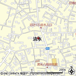 千葉県野田市清水654-28周辺の地図