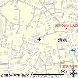 千葉県野田市清水636周辺の地図