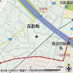 埼玉県坂戸市花影町周辺の地図