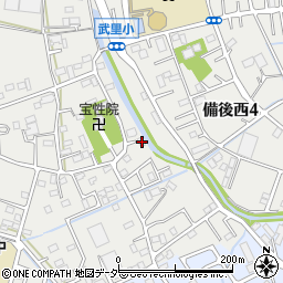 埼玉県春日部市武里中野47周辺の地図