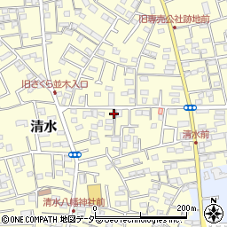 千葉県野田市清水161周辺の地図