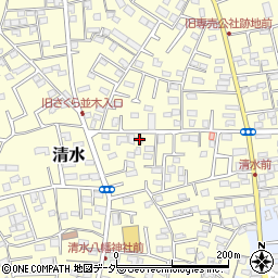 千葉県野田市清水160-2周辺の地図