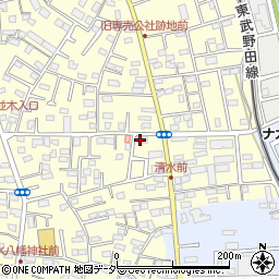千葉県野田市清水166周辺の地図
