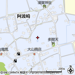 茨城県稲敷市阿波崎周辺の地図