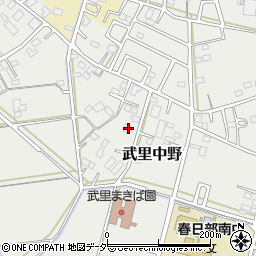 埼玉県春日部市武里中野394周辺の地図