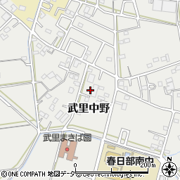 埼玉県春日部市武里中野380周辺の地図