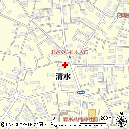 千葉県野田市清水654-4周辺の地図
