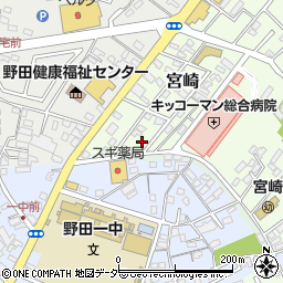 千葉県野田市宮崎101-48周辺の地図