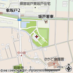 東坂戸団地汚水処理場周辺の地図