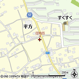 埼玉県上尾市平方4240周辺の地図