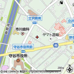 茨城県守谷市立沢231周辺の地図