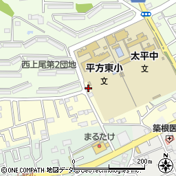 埼玉県上尾市平方4608周辺の地図