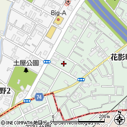 埼玉県坂戸市花影町27周辺の地図