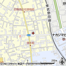 千葉県野田市清水266周辺の地図