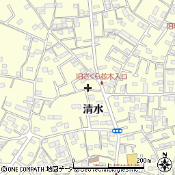 千葉県野田市清水618周辺の地図