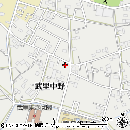 埼玉県春日部市武里中野385-2周辺の地図