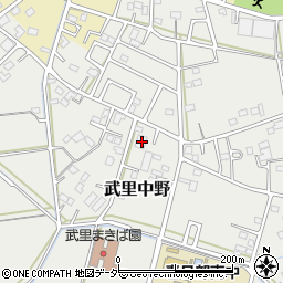 埼玉県春日部市武里中野382-2周辺の地図