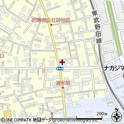 千葉県野田市清水266-3周辺の地図