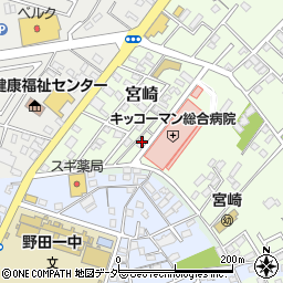 千葉県野田市宮崎101-70周辺の地図