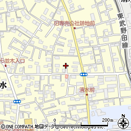 千葉県野田市清水173-8周辺の地図