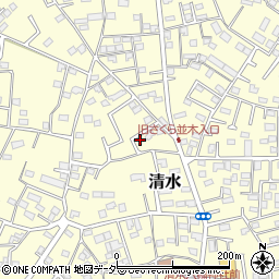 千葉県野田市清水620周辺の地図