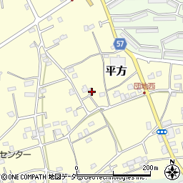埼玉県上尾市平方4232-2周辺の地図