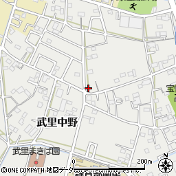 埼玉県春日部市武里中野190周辺の地図