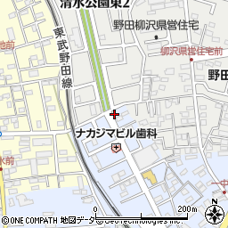 千葉県野田市清水277周辺の地図