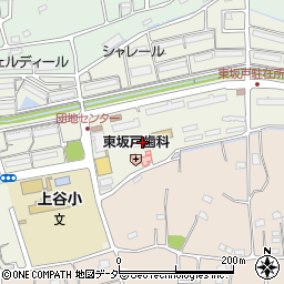 東坂戸団地集会場周辺の地図