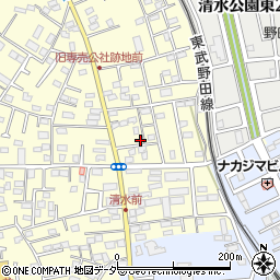 千葉県野田市清水266-28周辺の地図