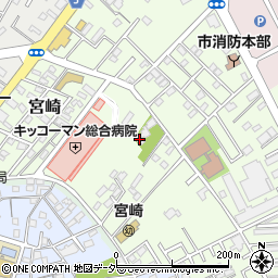 千葉県野田市宮崎114周辺の地図