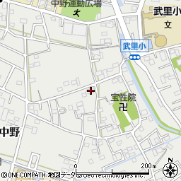 埼玉県春日部市武里中野171周辺の地図