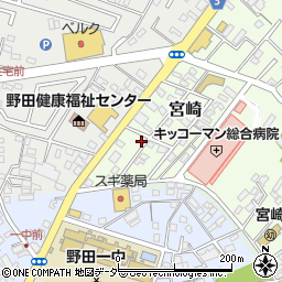 千葉県野田市宮崎101-39周辺の地図