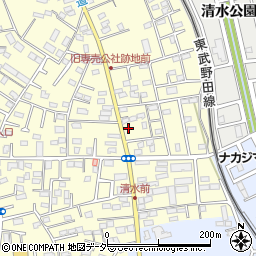 千葉県野田市清水266-11周辺の地図