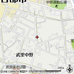 埼玉県春日部市武里中野192周辺の地図