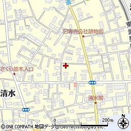 千葉県野田市清水173-5周辺の地図