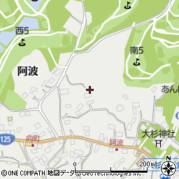 茨城県稲敷市阿波周辺の地図