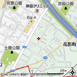 埼玉県坂戸市花影町25-9周辺の地図