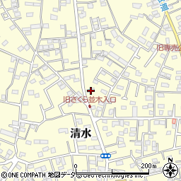 千葉県野田市清水202-1周辺の地図