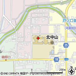 鯖江市立北中山小学校周辺の地図
